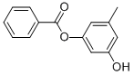 3-Hydroxy-5-methylphenyl benzoate Struktur