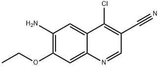 6-AMINO-4-CHLORO-7-ETHOXYQUINOLINE-3-CARBONITRILE Struktur