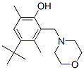 4-tert-butyl-2-(morpholinomethyl)-3,6-xylenol Struktur