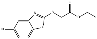 ethyl [(5-chloro-1,3-benzoxazol-2-yl)thio]acetate Struktur