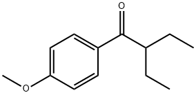 2-ethyl-1-(4-methoxyphenyl)butan-1-one Struktur