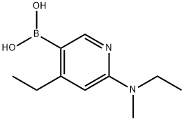 4-ethyl-6-(ethyl(Methyl)aMino)pyridin-3-ylboronic acid Struktur