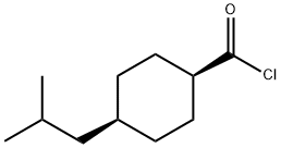 Cyclohexanecarbonyl chloride, 4-(2-methylpropyl)-, cis- (9CI) Struktur