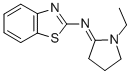 2-Benzothiazolamine, N-(1-ethyl-2-pyrrolidinylidene)- Struktur