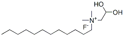 dodecyl-2-hydroxy(2-hydroxyethyl)dimethylammonium fluoride Struktur