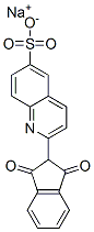 sodium 2-(2,3-dihydro-1,3-dioxo-1H-inden-2-yl)quinoline-6-sulphonate Struktur