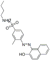 butylammonium 4-[(2-hydroxy-1-naphthyl)azo]-3-methylbenzenesulphonate Struktur