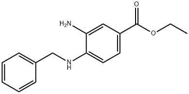 Ethyl 3-amino-4-(benzylamino)benzoate Struktur