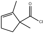 2-Cyclopentene-1-carbonyl chloride, 1,2-dimethyl- (9CI) Struktur