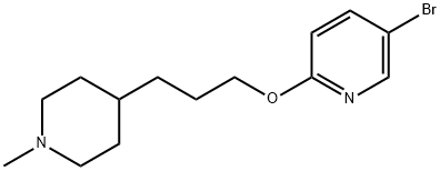 5-bromo-2-[3-(1-methyl-piperidin-4-yl)-propoxy]-pyridine Struktur