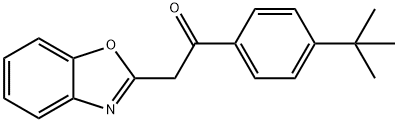 2-(1,3-BENZOXAZOL-2-YL)-1-(4-TERT-BUTYLPHENYL)ETHANONE
 Struktur