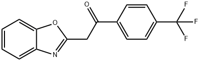 2-(1,3-BENZOXAZOL-2-YL)-1-[4-(TRIFLUOROMETHYL)PHENYL]ETHANONE
 Struktur