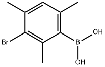 3-BROMO-2,4,6-TRIMETHYLPHENYLBORONIC ACID Struktur