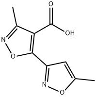 3-METHYL-5-(5-METHYLISOXAZOL-3-YL)ISOXAZOLE-4-CARBOXYLIC ACID Struktur