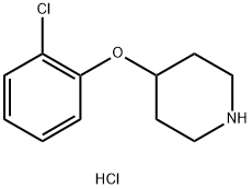 4-(2-CHLOROPHENOXY)PIPERIDINE HYDROCHLORIDE Struktur