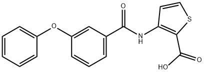 3-[(3-phenoxybenzoyl)amino]-2-thiophenecarboxylic acid Struktur