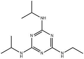 N-ethyl-N',N''-bis(isopropyl)-1,3,5-triazine-2,4,6-triamine  Struktur