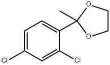 2-(2,4-dichlorophenyl)-2-methyl-1,3-dioxolane Struktur