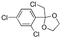 2-(chloromethyl)-2-(2,4-dichlorophenyl)-1,3-dioxolane Struktur