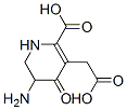 3-Pyridineacetic  acid,  5-amino-2-carboxy-1,4,5,6-tetrahydro-4-oxo- Struktur