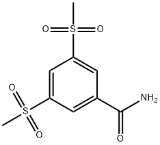 3,5-BIS(METHYLSULFONYL)BENZAMIDE
 Struktur