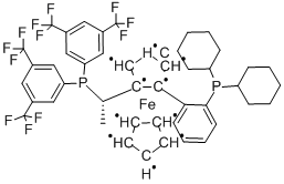 (S)-1-{(S)-2-[2-(DICYCLOHEXYLPHOSPHINO)PHENYL]FERROCENYL}ETHYLBIS[3,5-BIS(TRIFLU