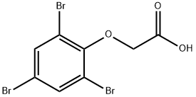 2-(2,4,6-tribromophenoxy)acetic acid Struktur