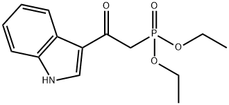 Diethyl [2-(indol-3-yl)-2-oxoethyl]phosphonate Struktur