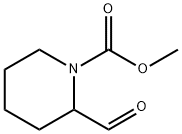 1-Piperidinecarboxylic  acid,  2-formyl-,  methyl  ester Struktur