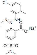 sodium 2-[3-(5-chloro-2-tolyl)-1-ethyltriazen-2-yl]-5-[(dimethylamino)sulphonyl]benzoate Struktur