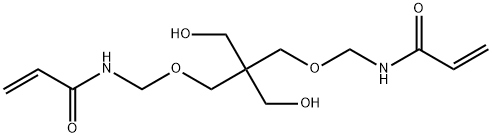 N,N'-[[2,2-bis(hydroxymethyl)-1,3-propanediyl]bis(oxymethylene)]bis(acrylamide) Struktur