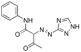 3-oxo-N-phenyl-2-(1H-1,2,4-triazol-3-ylazo)butyramide Struktur