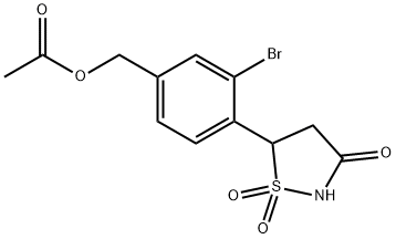 METHYL [3-BROMO-4-(1,1-DIOXIDO-3-OXOISOTHIAZOLIDIN-5-YL)PHENYL]ACETATE Struktur