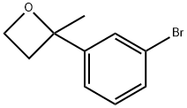 2-(3-BROMO-PHENYL)-2-METHYL-OXETANE Struktur