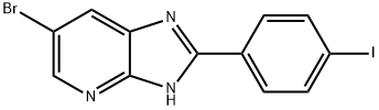 6-BROMO-2-(4-IODO-PHENYL)-3H-IMIDAZO[4,5-B]PYRIDINE Struktur