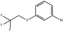 1-BROMO-3-(2,2,2-TRIFLUORO-ETHYLSULFANYL)-BENZENE Struktur