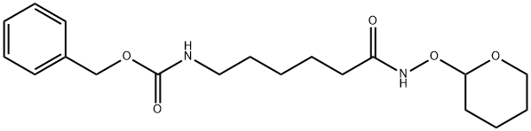 N-(2H-3,4,5,6-TETRAHYDROPYRAN-2-YLOXY)-6-[(PHENYLMETHOXY)CARBONYLAMINO]HEXANAMIDE Struktur