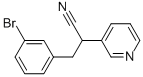 3-(3-BROMO-PHENYL)-2-PYRIDIN-3-YL-PROPIONITRILE Struktur