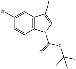 5-BROMO-3-IODOINDOLE-1-CARBOXYLIC ACID TERT-BUTYL ESTER price.