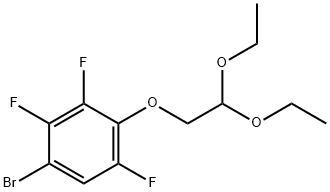 1-BROMO-4-(2,2-DIETHOXYETHOXY)-2,3,5-TRIFLUOROBENZENE Struktur