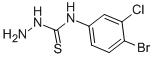 [(4-BROMO-3-CHLOROPHENYL)AMINO]HYDRAZINOMETHANE-1-THIONE Struktur