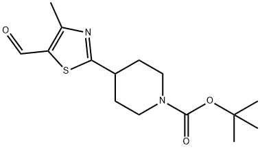 TERT-BUTYL 4-(5-FORMYL-4-METHYL-1,3-THIAZOL-2-YL)PIPERIDINE-1-CARBOXYLATE price.