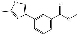 3-(2-METHYL-THIAZOL-4-YL)-BENZOIC ACID METHYL ESTER Struktur