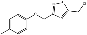 5-(CHLOROMETHYL)-3-[(4-METHYLPHENOXY)METHYL]-1,2,4-OXADIAZOLE Struktur