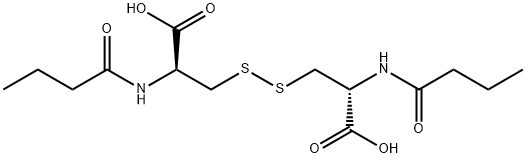 N,N'-bis(1-oxobutyl)-L-cysteine Struktur