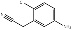 2-(5-Amino-2-chlorophenyl)acetonitrile Struktur