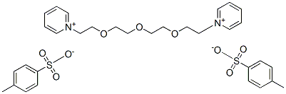 1,1'-[oxybis(ethyleneoxyethylene)]dipyridinium bis(toluene-p-sulphonate)  Struktur