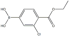 (3-CHLORO-4-ETHOXYCARBONYL)BENZENEBORONIC ACID Struktur