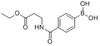 4-[(3-ETHOXY-3-OXOPROPYL)CARBAMOYL]BENZENEBORONIC ACID Structure