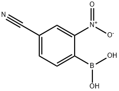 (4-CYANO-2-NITROPHENYL)BORONIC ACID Struktur